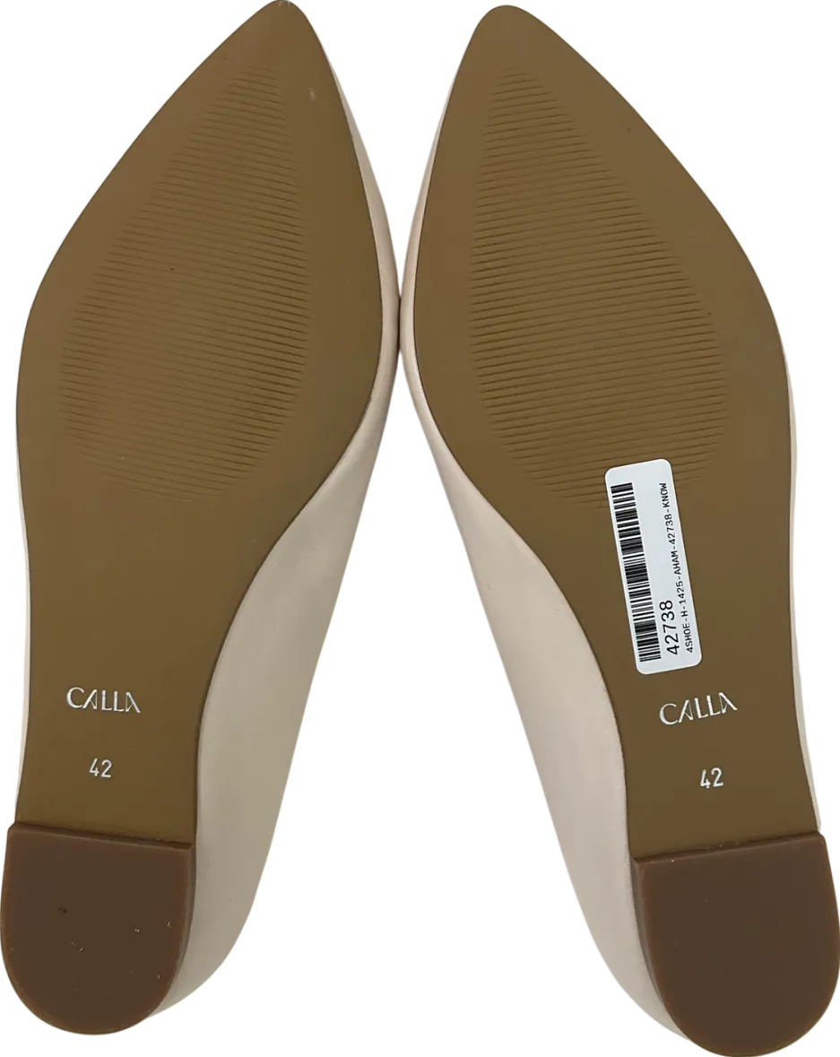 Calla Nude Lucinda Leather Pumps UK 9 EU 42 👠