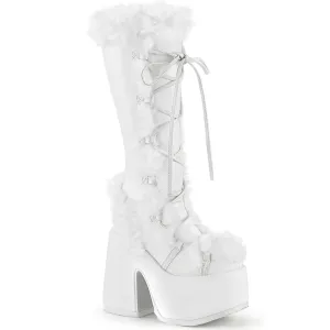 CAMEL-311 Demoniacult Alternative Footwear Women's Calf High Boots