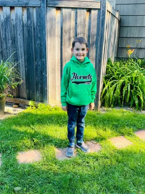 Hornets Youth Kelly Green Hoody