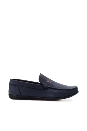 Navy Blue Loafers-Wessi