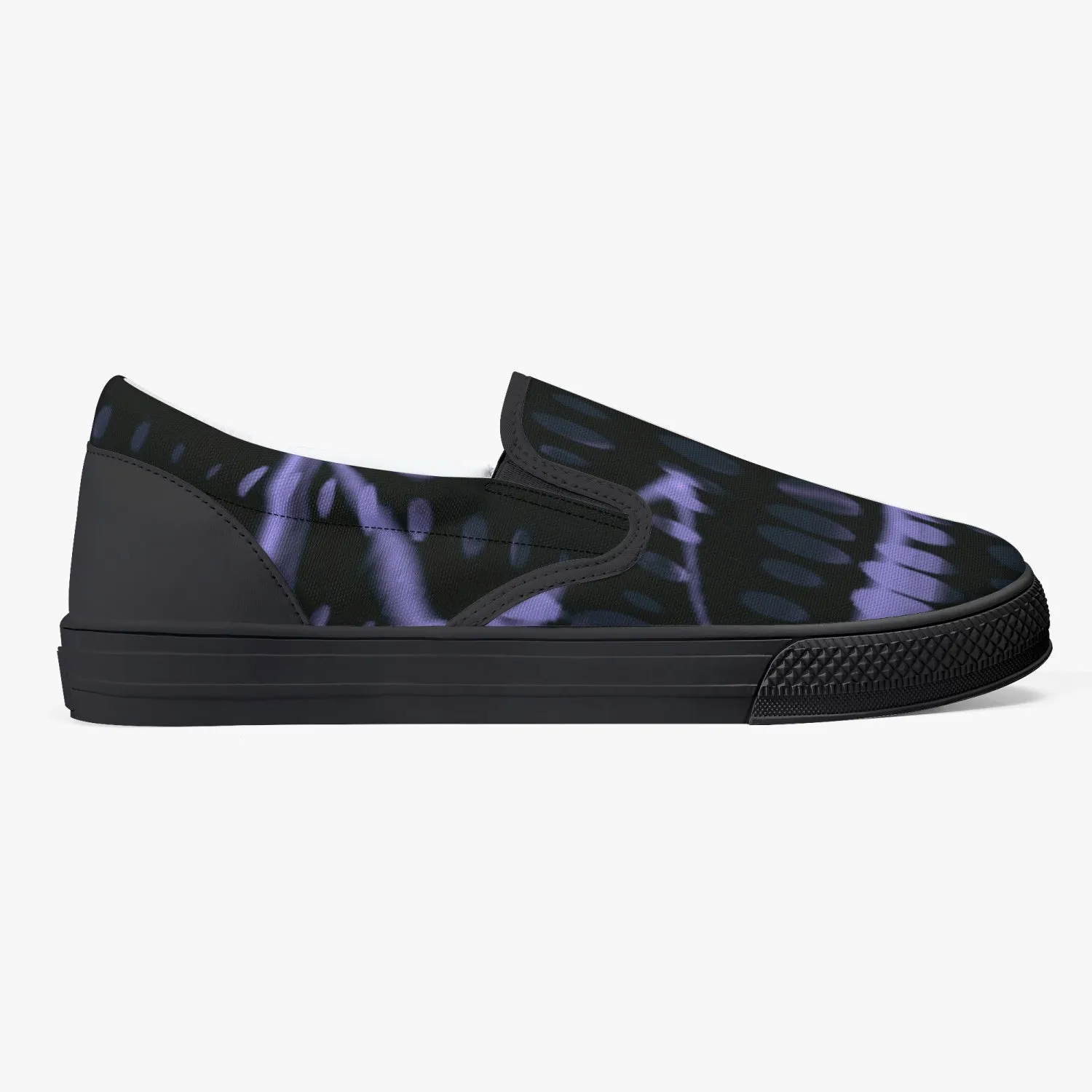 Officially Sexy Purple Laser Classic Slip-On Shoes - White/Black