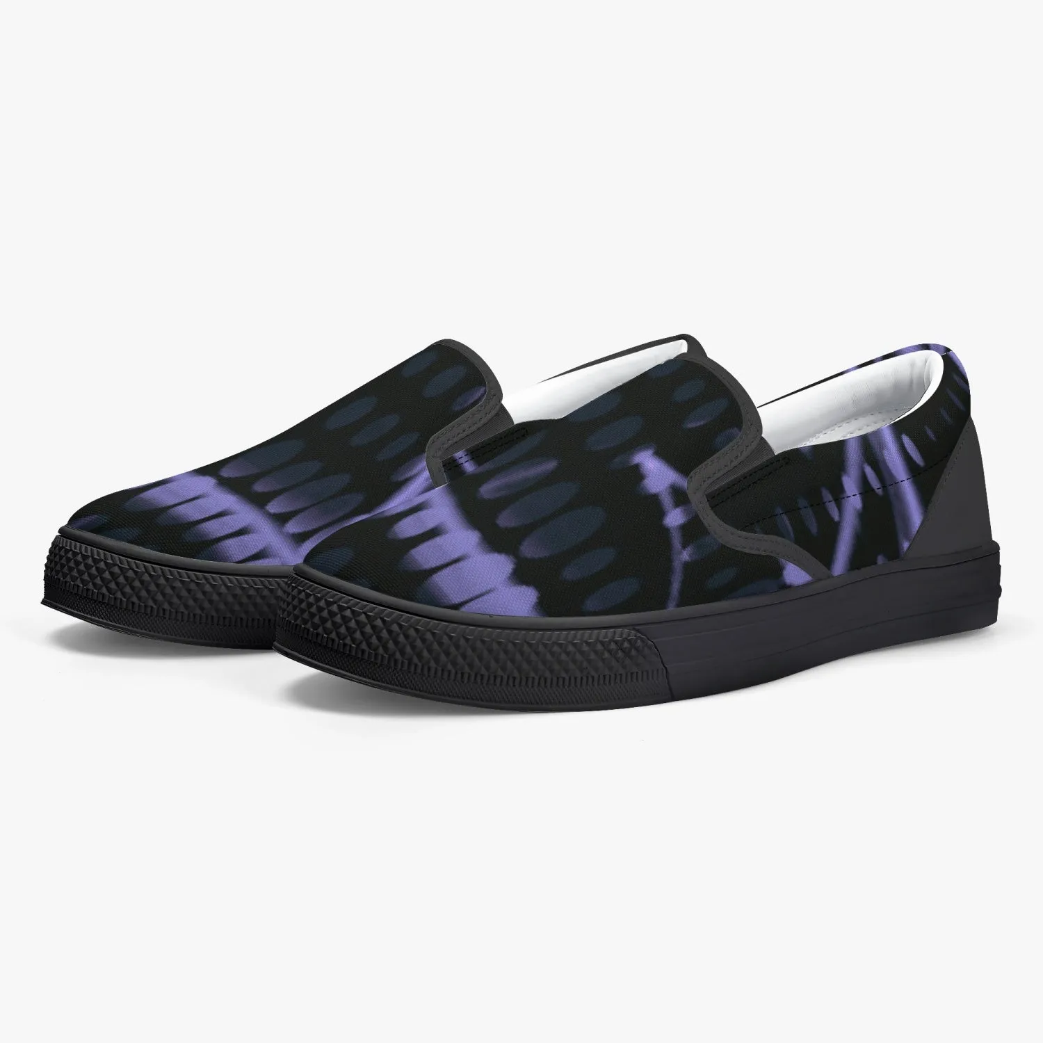 Officially Sexy Purple Laser Classic Slip-On Shoes - White/Black