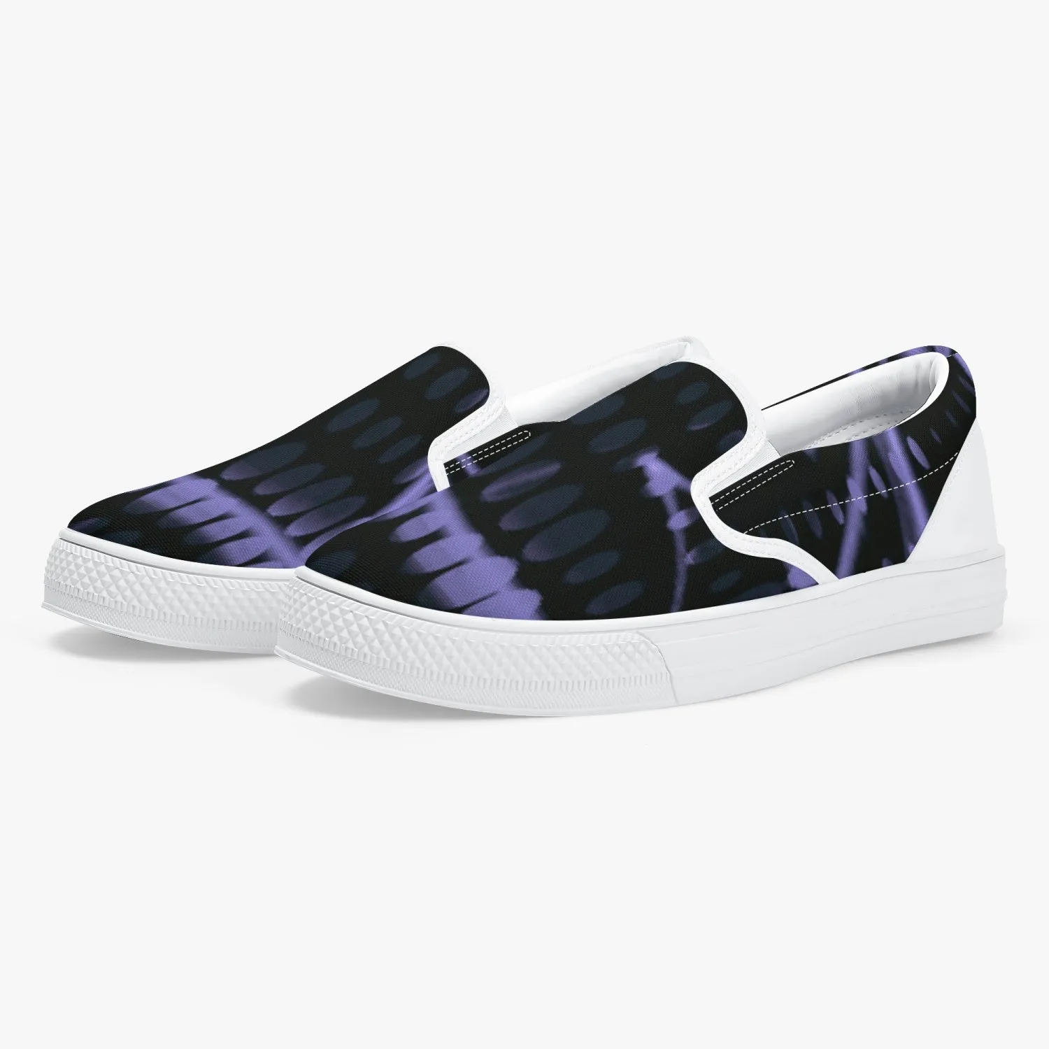 Officially Sexy Purple Laser Classic Slip-On Shoes - White/Black