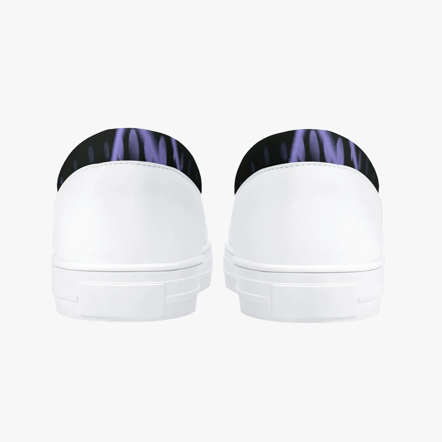 Officially Sexy Purple Laser Classic Slip-On Shoes - White/Black