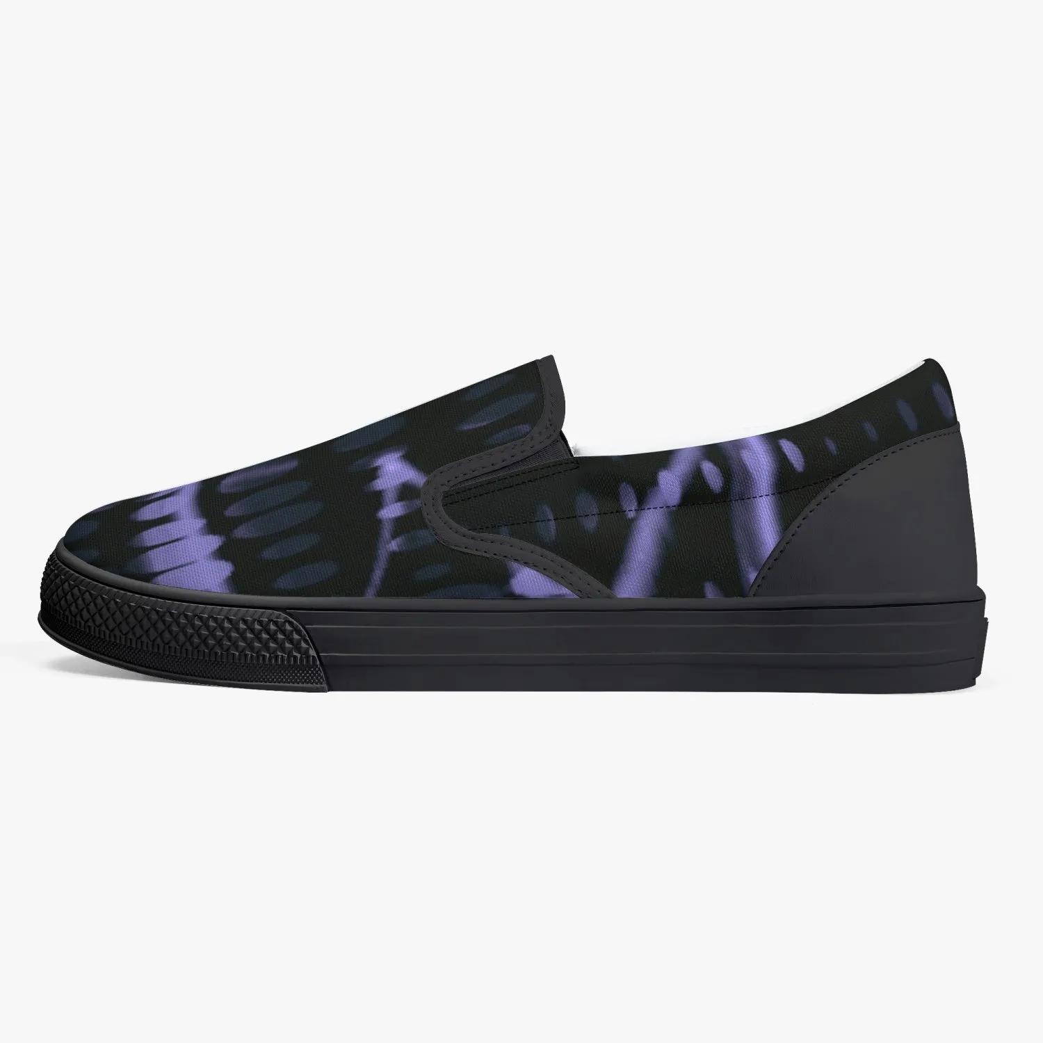 Officially Sexy Purple Laser Classic Slip-On Shoes - White/Black