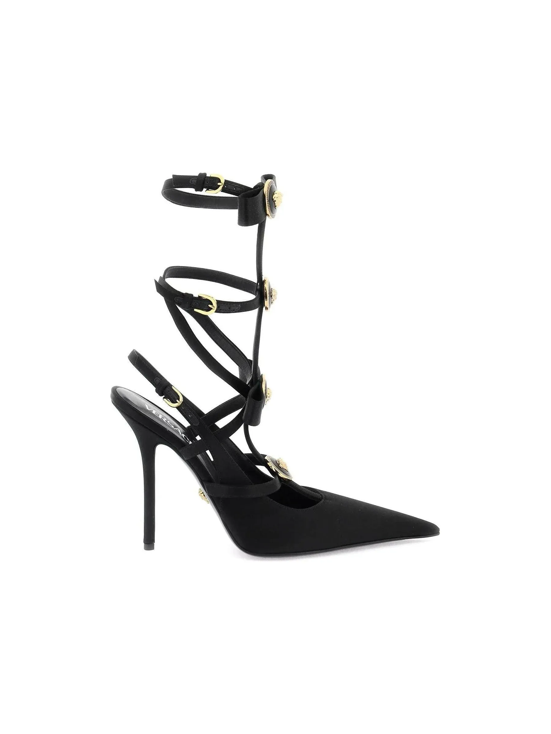 Satin Slingback Pumps