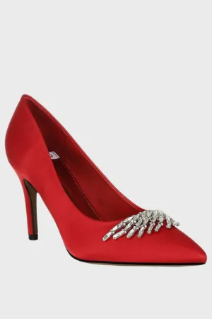 Satin Stiletto Pumps