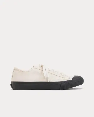 Y's No.9 Flat Canvas Off-White Low Top Sneakers